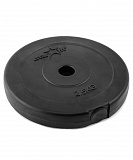Диск пластиковый BB-203 2,5 кг, d=26 мм, черный