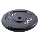 Диск чугунный BB-204 20 кг, d=26 мм, черный