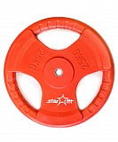 Диск обрезиненный BB-201 25 кг, d=26 мм, красный