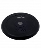 Диск обрезиненный BB-202 10 кг, d=26 мм, черный