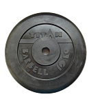 Диск обрез. для штанги черный (d = 51 мм, 10 
кг)