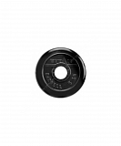 Диск обрез. для штанги/гантели черный (d = 51 мм, 5 кг)