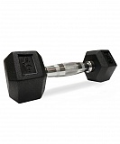 Гантель обрезиненная DB-301 6 кг, черная