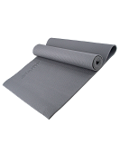 Коврик для йоги FM-101 PVC 173x61x1,0 см, серый