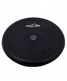 Диск обрезиненный BB-202 15 кг, d=26 мм, черный