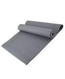 Коврик для йоги FM-101 PVC 173x61x0,5 см, серый
